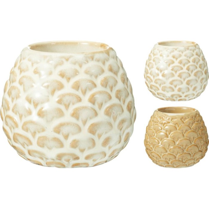 PCANDELA PORCELLANA 8X7CM 2AS